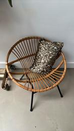 Rotan stoel Rohe vintage, Huis en Inrichting, Stoelen, Ophalen, Gebruikt, Bruin, Eén