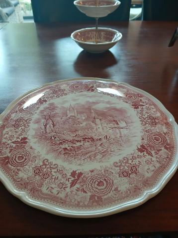 Villeroy & Boch Burgenland rood Taartplateau 32cm € 25.00 beschikbaar voor biedingen