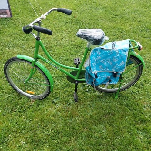 Groene omafiets 24 inch - campingfiets, Fietsen en Brommers, Fietsen | Kinderfietsjes, Gebruikt, 20 inch of meer, Ophalen