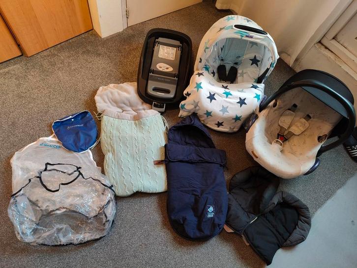 Complete maxi cosi autostoelen set!, Kinderen en Baby's, Autostoeltjes, Gebruikt, Maxi-Cosi, 0 t/m 13 kg, Autogordel of Isofix