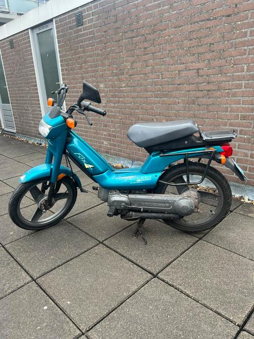 Peugot Fox blauw kenteken, Fietsen en Brommers, Brommers | Peugeot, Gebruikt, Ophalen