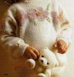 Bloemenrand trui breipatroon, Hobby en Vrije tijd, Breien en Haken, Verzenden, Zo goed als nieuw, Breien, Patroon of Boek