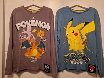 Pokémon Shirts - Maat 140/146 beschikbaar voor biedingen