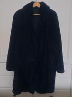Maura Claudia Sträter faux fur jas/ mantel mt. 42-44, Blauw, Maat 42/44 (L), Ophalen of Verzenden, Zo goed als nieuw