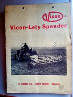 Vicon speeder hark & schudder instructie boekje, Ophalen of Verzenden, Zo goed als nieuw
