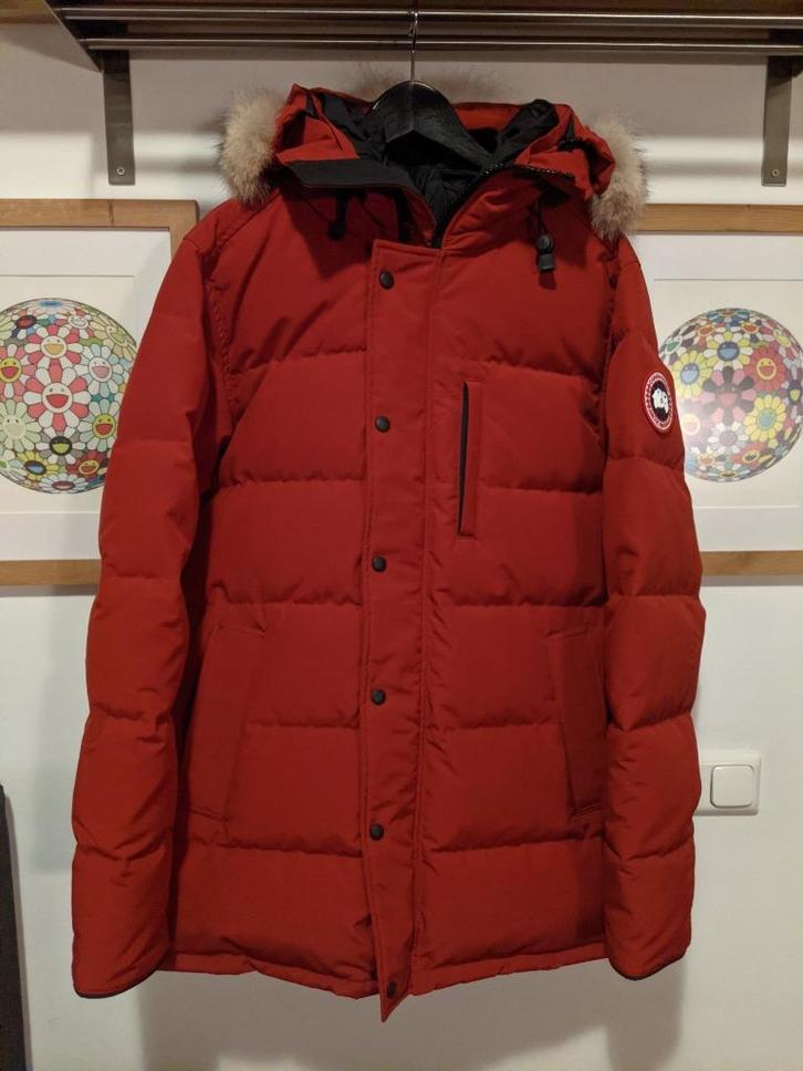 Canada Goose Jas Carson Parka Heritage D-Red Maple Maat L, Kleding | Heren, Jassen | Winter, Nieuw, Maat 52/54 (L), Rood, Ophalen of Verzenden