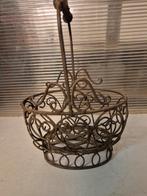 Mooie ijzeren hengselmand, Ophalen of Verzenden