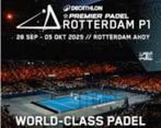 6 First Ring Seats voor Premier Padel Rotterdam 3/10 overdag, Tickets en Kaartjes, Drie personen of meer, Oktober