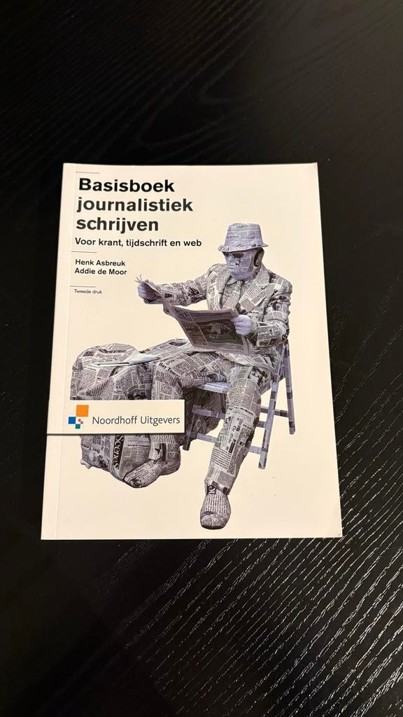 Basisboek Journalistiek Schrijven, Boeken, Studieboeken en Cursussen, Ophalen of Verzenden, Alpha, Zo goed als nieuw, HBO
