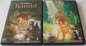 Dvd *** BAMBI *** Walt Disney Deel 1 + 2 beschikbaar voor biedingen