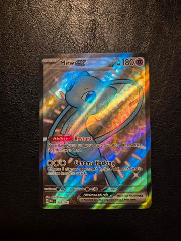 Mew ex #216 Pokemon Paldean Fates beschikbaar voor biedingen