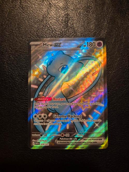 Mew ex #216 Pokemon Paldean Fates, Hobby en Vrije tijd, Verzamelkaartspellen | Pokémon, Nieuw, Losse kaart, Ophalen of Verzenden