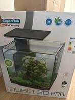 Superfish Qubiq 30 Pro 32x32x42.5 cm - Aquaria - Zwart, Dieren en Toebehoren, Ophalen, Leeg aquarium