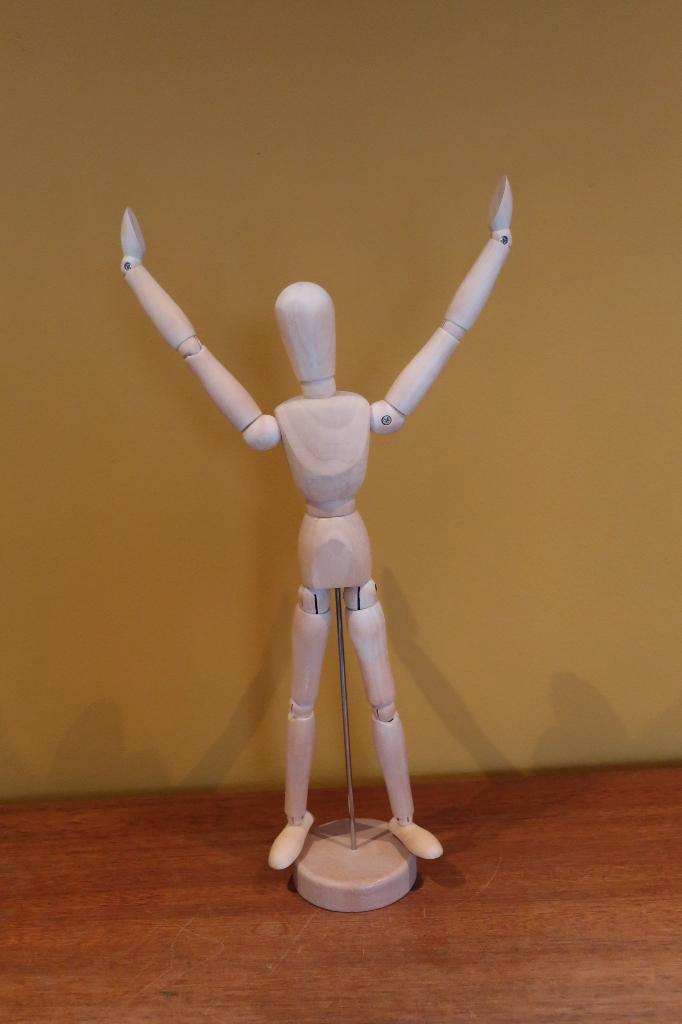 houten tekenpop model, Antiek en Kunst, Curiosa en Brocante, Ophalen of Verzenden