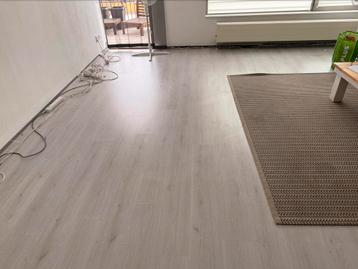Laminaat, Licht eiken/grijs, Kliklaminaat, 90m2 beschikbaar voor biedingen
