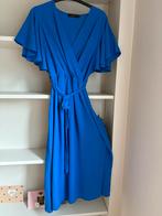 Kobaltblauwe, halflange jurk mt L/XL, Kleding | Dames, Maat 46/48 (XL) of groter, Zo goed als nieuw, Onder de knie, Verzenden