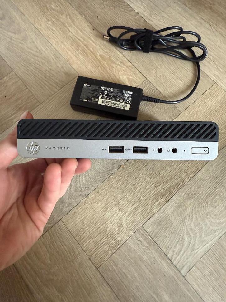 HP PRODESK 400 G5 desktop mini i5 9e generatie, Computers en Software, Desktop Pc's, Zo goed als nieuw, 3 tot 4 Ghz, SSD, 16 GB