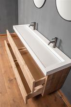 Mooi badkamermeubel van steigerhout, Nieuw, Ophalen of Verzenden, Minder dan 100 cm, Wastafelkast