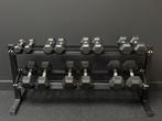 Hex Dumbbells 2 - 14KG + Rek, Sport en Fitness, Fitnessmaterialen, Ophalen, Zo goed als nieuw, Benen, Dumbbell