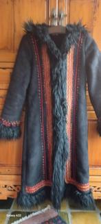 Afghaanse jas handgeborduurd faux fur 145 euro, Ophalen of Verzenden, Zo goed als nieuw, Maat 36 (S), Zwart