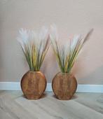 2 light&living skeld vazen, Huis en Inrichting, Woonaccessoires | Vazen, Kunststof, Overige kleuren, Ophalen of Verzenden, Zo goed als nieuw