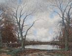 A M Gorter . Bij de Vordense beek, Antiek en Kunst, Kunst | Schilderijen | Klassiek, Ophalen of Verzenden