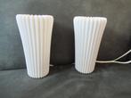 2 gave vintage ikea tafellampen van Bista type b0015 plissé, NVT, Overige materialen, NVT, Ophalen of Verzenden