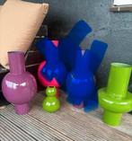 Colmore vazen set, kleurrijk en uniek!, Huis en Inrichting, Overige kleuren, Aardewerk of Porselein, Ophalen of Verzenden, Zo goed als nieuw