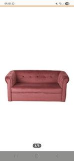 Velvet bankje roze, Klassiek, 150 tot 200 cm, Tweepersoons, 75 tot 100 cm