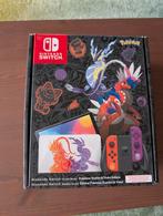 Nintendo Switch OLED scarlet and violet edition, Ophalen of Verzenden, Zo goed als nieuw, Met 2 controllers, Switch OLED