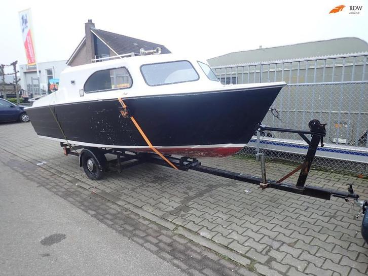 Kajuit boot Incl trailer En motor, Auto's, Overige Auto's, Bedrijf, Te koop, Overige brandstoffen, Overige carrosserieën, Origineel Nederlands