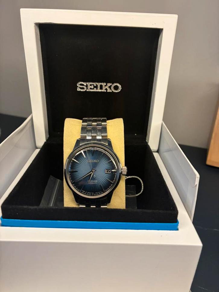 Seiko Presage SRPB41J1 - Donkerblauw - Heren, Sieraden, Tassen en Uiterlijk, Horloges | Heren, Zo goed als nieuw, Seiko, Staal