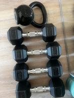 Dumbells 2x6 kg en 2x9kg en 8kg kettlebell, Sport en Fitness, Ophalen, Gebruikt, Dumbbell