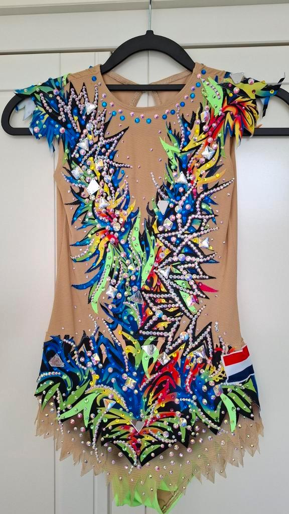 Turnpakje Ritmische Gymnastiek - Maat 140, Sport en Fitness, Turnen, Zo goed als nieuw, Ophalen of Verzenden