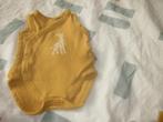 Okergeel mouwloos prematuur rompertje girafje Prenatal 44, Nacht- of Onderkleding, Jongetje of Meisje, Ophalen of Verzenden, Zo goed als nieuw