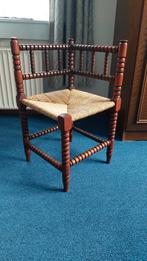 Antieke Rieten hoekstoel, Antiek en Kunst, Ophalen