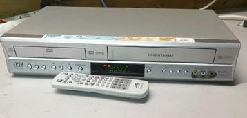 Jvc dvd vhs combi speler hr-xv28 6 koppen + afstandsbed. beschikbaar voor biedingen