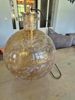 Gouden ronde lamp - 50cm hoog, Antiek en Kunst, Ophalen of Verzenden