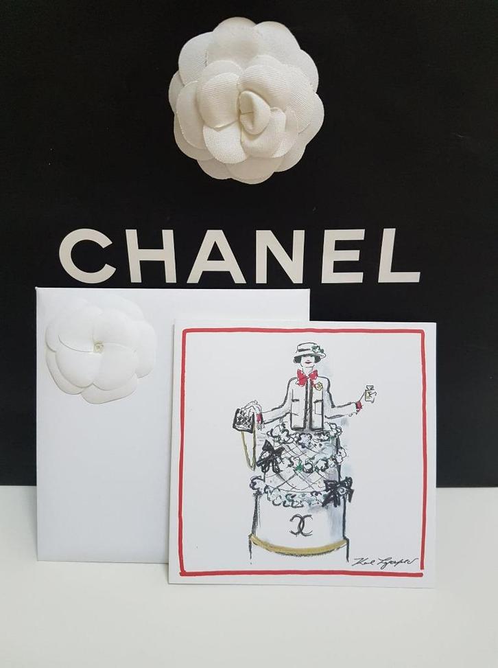 Chanel kaart met envelop en camelia, Sieraden, Tassen en Uiterlijk, Uiterlijk | Parfum, Nieuw, Verzenden