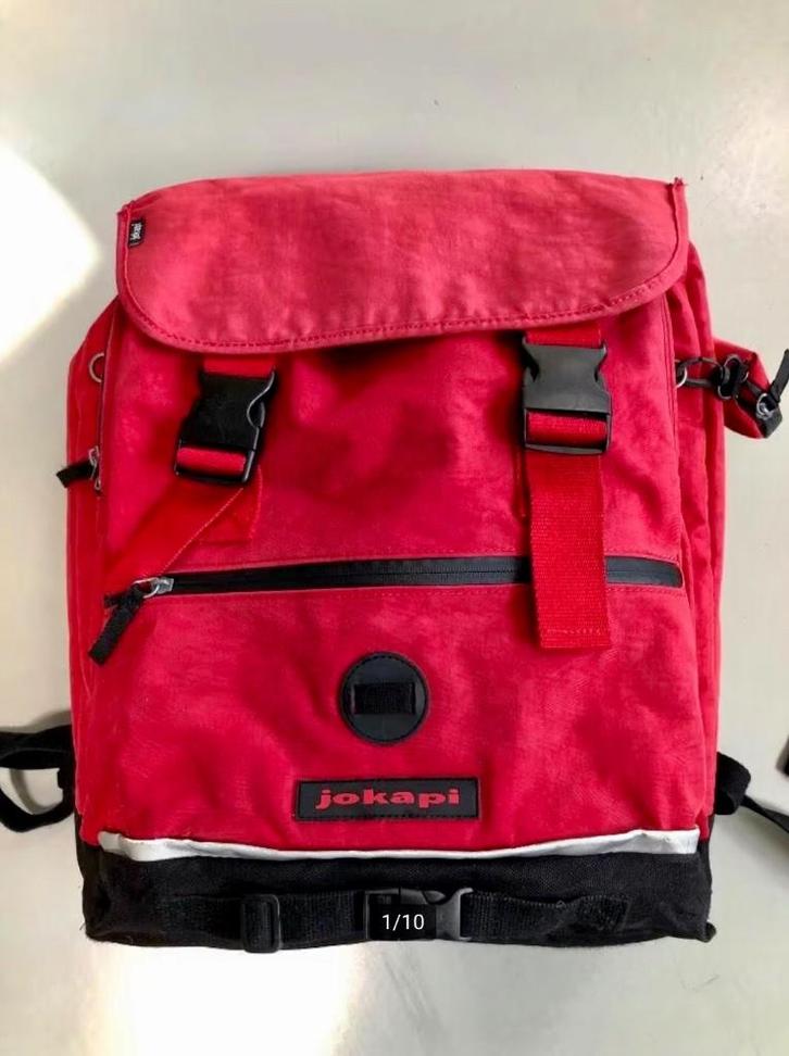 Jokapi schooltas - rugzak incl bijbehorende tassendrager, Sieraden, Tassen en Uiterlijk, Tassen | Schooltassen, Zo goed als nieuw