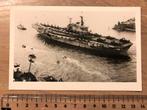 Vliegdekschip Marine Schip echte foto Luchtvaart Navy Carier, Verzamelen, Ophalen of Verzenden, Zo goed als nieuw, Kaart, Foto of Prent