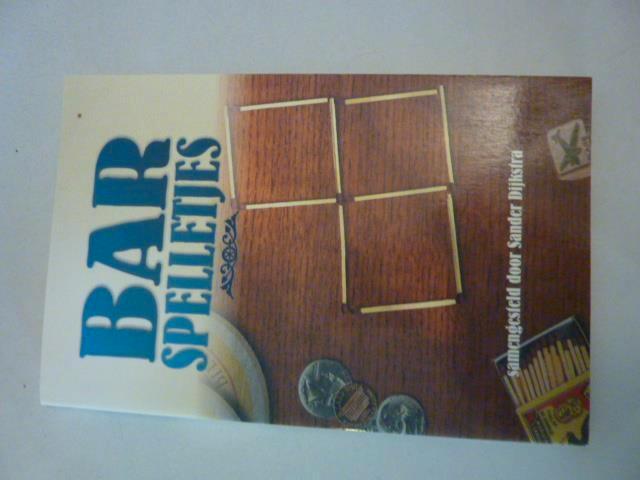 Sander Dijkstra - Barspelletjes, Boeken, Overige Boeken, Zo goed als nieuw, Ophalen of Verzenden