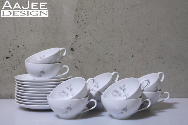 Eschenbach - Larissa - Kop & Schotel - Midnight Rose- Copier, Huis en Inrichting, Keuken | Servies, Gebruikt, Kop(pen) en/of Schotel(s)