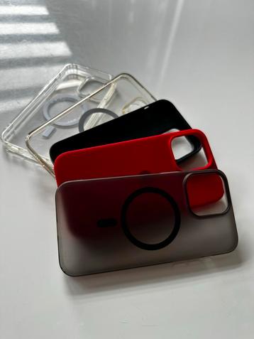 5 iPhone 14 Pro Max Hoesjes - Verschillende Kleuren beschikbaar voor biedingen