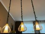 Moderne Hanglamp / Eettafellamp, Huis en Inrichting, Lampen | Hanglampen, Ophalen of Verzenden, Zo goed als nieuw, Glas, 75 cm of meer