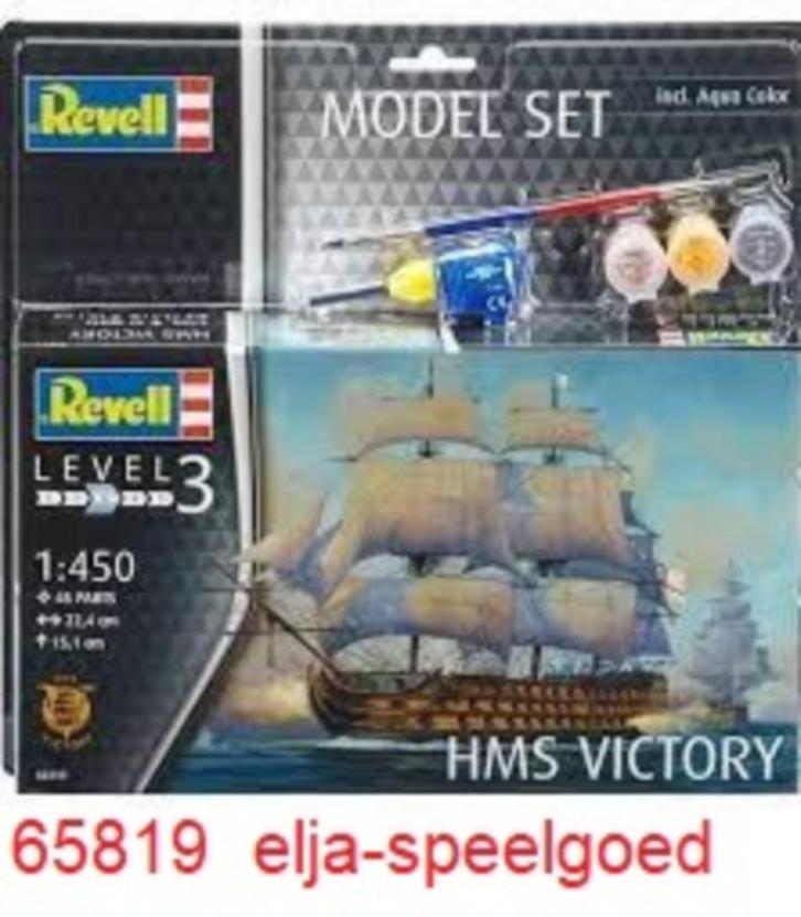 Revell 1:450 H.M.S. VICTORY Zeil Boot 65819 modelbouw, Hobby en Vrije tijd, Modelbouw | Boten en Schepen, Nieuw, 1:200 of kleiner