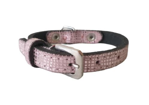 ALOKÉ Halsband Shiny Rose XXS Nekomtrek 13,5-17,5 cm KOOPJE!, Dieren en Toebehoren, Hondenhalsbanden en Penningen, Nieuw, Handgemaakt