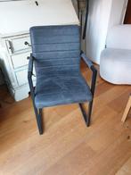 2x donkergrijze eetkamerstoel Lizzy, Huis en Inrichting, Stoelen, Ophalen, Twee, Nieuw, Metaal