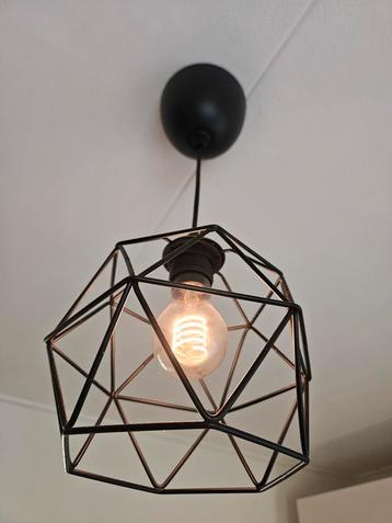 Industriële Plafondlamp Zwart Metaal beschikbaar voor biedingen
