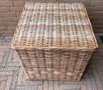 rieten poef lifestyle 50x50cm, Ophalen, Gebruikt, Riet of Rotan, 50 tot 75 cm